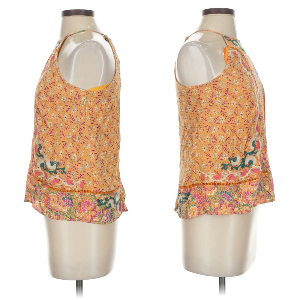 Anthropologie Akemi + Kin Melina Embroidered Halter Top Boho Summer Size 12 - Picture 6 of 14